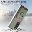 Samsung Galaxy Z Fold4 5G Green Twill Fabric Card Bag Ring Case - 4