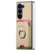 Samsung Galaxy Z Fold6 5G Twill Fabric Card Bag Ring Case Khaki - 2