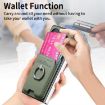 Samsung Galaxy Z Fold6 5G Green Twill Fabric Card Bag Ring Case - 5