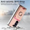 Samsung Galaxy Z Fold6 5G Pink Twill Fabric Card Bag Ring Case - 4