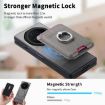 For Honor Magic V3 Gray Twill Fabric Card Bag Ring Magnetic Phone Case - 6