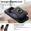 Xiaomi Mix Fold 4 Twill Fabric Card Bag Ring Magnetic Case - Black - 6