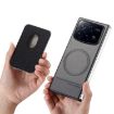 Xiaomi Mix Fold 4 Gray Twill Fabric Card Bag Ring Magnetic Phone Case - 3