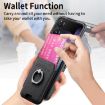 Xiaomi Mix Flip Black Twill Fabric Card Bag Ring Magnetic Phone Case - 6