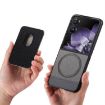 Xiaomi Mix Flip Gray Twill Fabric Card Bag Ring Magnetic Phone Case - 3