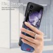 Xiaomi Mix Flip Blue Twill Fabric Card Bag Ring Magnetic Phone Case - 5