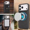 iPhone 17 Pro Max Kalebol Magnetic Card Bag MagSafe Leather Case Black - 7