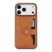 iPhone 17 Pro Max Kalebol Magnetic Card Bag MagSafe Leather Case Brown - 2