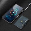 iPhone 17 Pro Max Kalebol Magnetic Card Bag MagSafe Leather Case Blue - 9