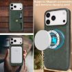 iPhone 17 Pro Kalebol Magnetic Card Bag MagSafe Leather Case Green - 7