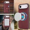 iPhone 17 Air Kalebol Magnetic Card Bag MagSafe Leather Case Red - 7