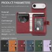 iPhone 17 Air Kalebol Magnetic Card Bag MagSafe Leather Case Red - 8