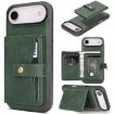 iPhone 17 Air Kalebol Magnetic Card Bag MagSafe Leather Case Green - 1