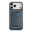 iPhone 17 Pro Max Kalebol Slim MagSafe Leather Case with Card Bag (Blue) - 2