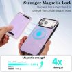 iPhone 17 Pro Max Purple Leather MagSafe Card Case by Kalebol - 4