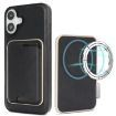 iPhone 17 Kalebol Slim MagSafe Leather Card Case (Black) - 1