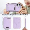 iPhone 17 Kalebol Slim MagSafe Leather Case with Card Bag - Purple - 3