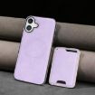 iPhone 17 Kalebol Slim MagSafe Leather Case with Card Bag - Purple - 9