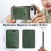 iPhone 17 Air Kalebol Slim MagSafe Leather Case with Card Bag - Green - 3