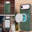 iPhone 17 Air Kalebol Slim MagSafe Leather Case with Card Bag - Green - 8
