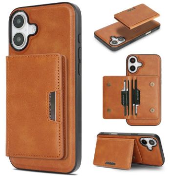 iPhone 17 Kalebol MagSafe Leather Card Case - Brown - 1