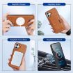iPhone 17 Kalebol MagSafe Leather Card Case - Brown - 7