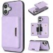iPhone 17 Kalebol MagSafe Magnetic Leather Card Case - Purple - 1