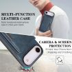 iPhone 17 Air Kalebol MagSafe Leather Card Bag Case - Blue - 6