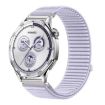 Hyacinth Purple 20mm Woven Nylon Hook & Loop Fastener Watch Band - 1