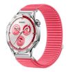 Red 20mm Woven Nylon Hook & Loop Fastener Watch Band - 1