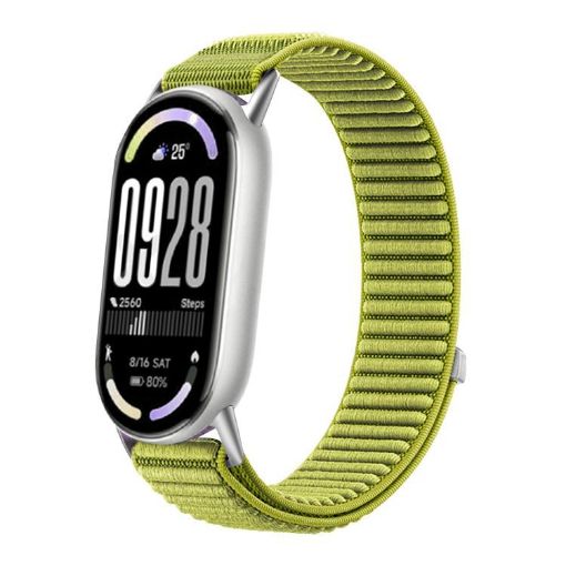 Xiaomi Smart Band 10/9/8 Nylon Hook Loop Watch Band - Wilderness Green - 1