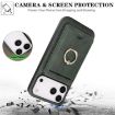 iPhone 17 Pro Max Green Leather MagSafe Card Holder Case by Kalebol - 7