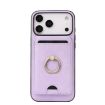 iPhone 17 Pro Purple Leather MagSafe Card Holder Case by Kalebol - 2