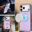 iPhone 17 Pro Purple Leather MagSafe Card Holder Case by Kalebol - 8