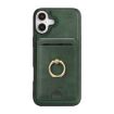 iPhone 17 Kalebol MagSafe Leather Case with Card Holder - Green - 2
