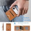 iPhone 17 Air Leather Case with MagSafe Ring & Card Holder (Brown) - 5