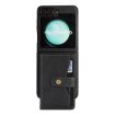 Samsung Galaxy Z Flip6 Leather Case: Magnetic Card Bag & MagSafe Ring - 2