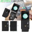 Samsung Galaxy Z Flip6 Leather Case: Magnetic Card Bag & MagSafe Ring - 6