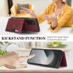 Samsung Galaxy Z Fold6 Red Leather Case with MagSafe Ring & Card Bag - 9
