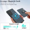 Samsung Galaxy Z Fold7 Leather Case - Magnetic Card Bag & MagSafe Ring (Blue) - 7