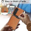 Samsung Galaxy Z Fold7 Kalebol MagSafe Leather Card Case (Brown) - 6