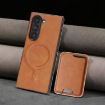 Samsung Galaxy Z Fold7 Kalebol MagSafe Leather Card Case (Brown) - 9