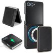Samsung Galaxy Z Flip7 Kalebol MagSafe Leather Phone Case (Black) - 1