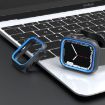 Apple Watch 44mm/45mm Blue Two-Color Half Wrap PC Protective Case - 7