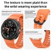 Samsung Galaxy Watch 8 40mm/44mm Gray Silicone Band Wave Black Buckle - 4