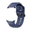 Samsung Galaxy Watch 8 40mm/44mm Dark Blue Silicone Band Wave Buckle - 2