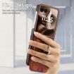 Moto Razr 60 Ultra Brown Twill Fabric Card Bag Ring Magnetic Case - 5