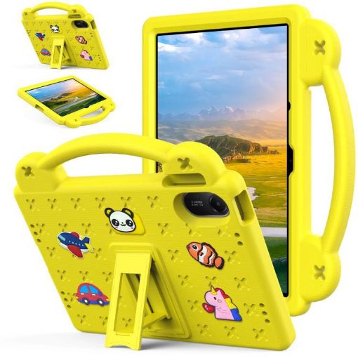 Xiaomi Redmi Pad 2 11" 2025 Kids EVA Shockproof Case Yellow Kickstand - 1