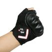 Automatic Induction Turn Signal Riding Gloves, Black (S) Warning Light - 1
