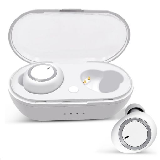 TWS-A1 Bluetooth 5.0 Mini Invisible Earphone with Charging Box & Mic - 1